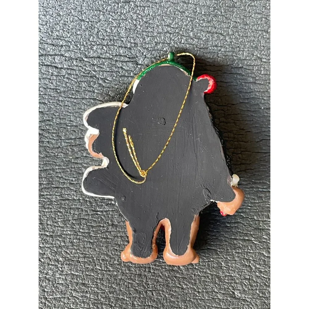 Vintage 1988 Hawaiian Poi People Hula Girl Christmas Ornament w/ Box Hawaii